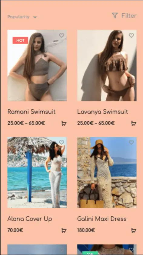 bohomekintwear.gr mobile website