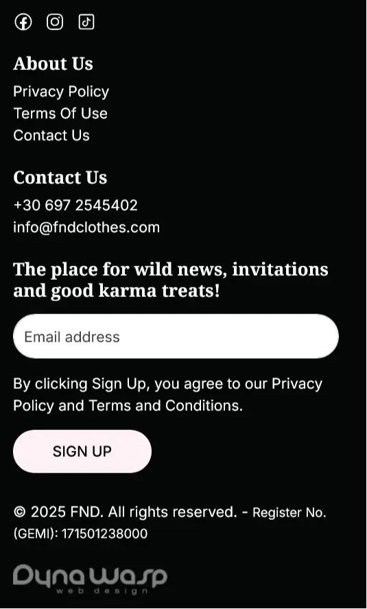 fndclothes.com mobile website